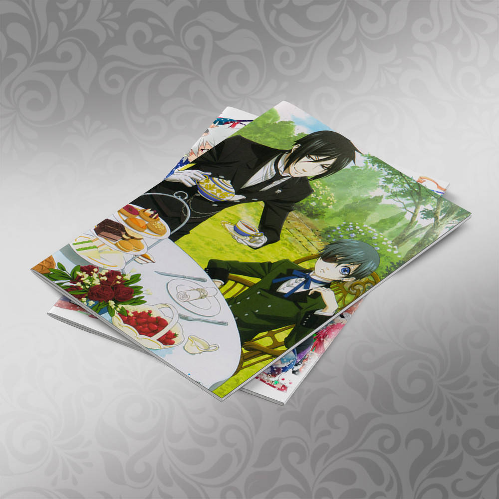 

Тетрадь 48 л. на скобе клетка Black Butler