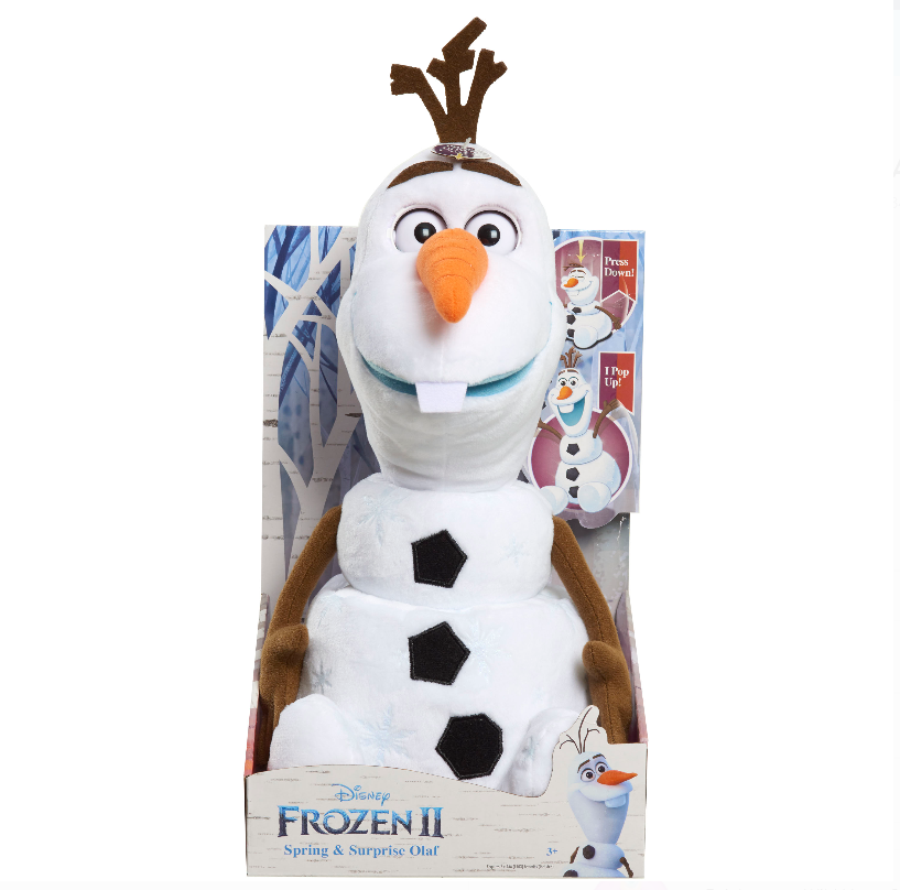 

Мягкая Игрушка Снеговик Олаф 38 см Прыгает (без звука) Холодное Сердце 2 Frozen 2 Olaf Just Play 32565
