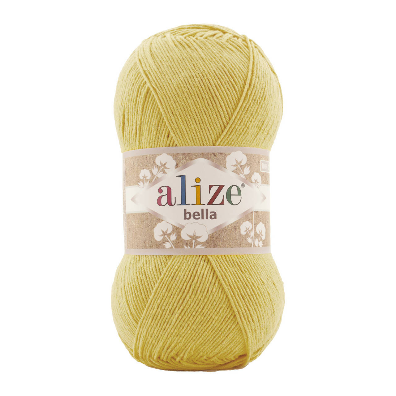 

Alize Bella 100 (Ализе Белла 100) лимонный № 110 (пряжа хлопок, нитки для вязания)