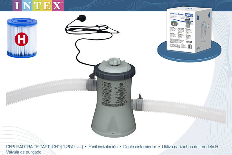 

Фильтр-насос для бассейна ,INTEX 28602, картриджный насос 1250 Л/Ч. 11/25