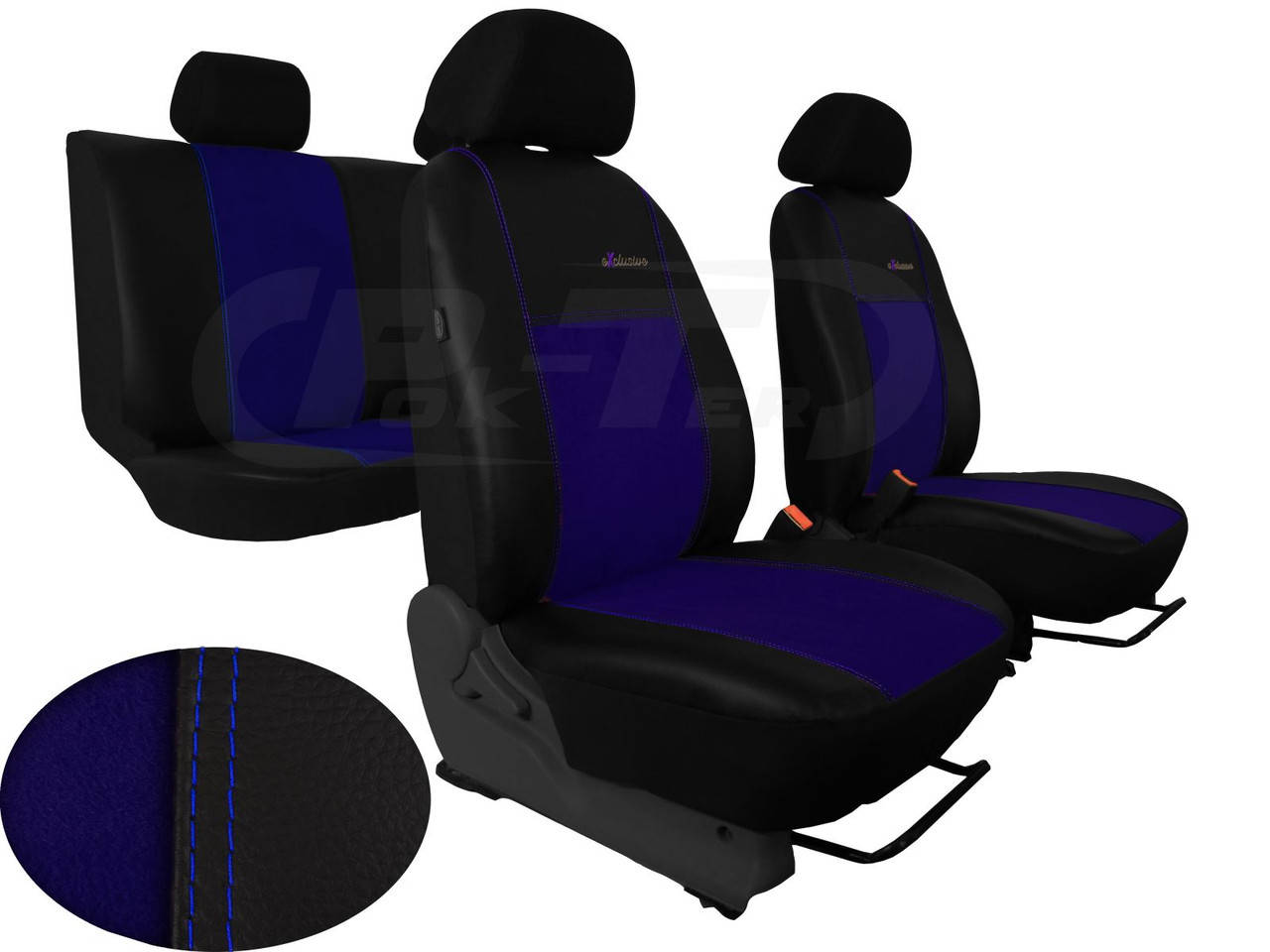 

Чехлы для авто из экокожи и алькантары Польша разные цвета универсальные EXCLUSIVE