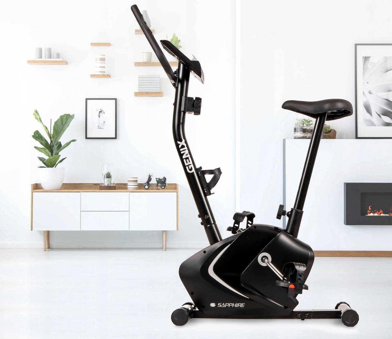 

Велотренажер магнитный вертикальный Sapphire SG-255B, Черный