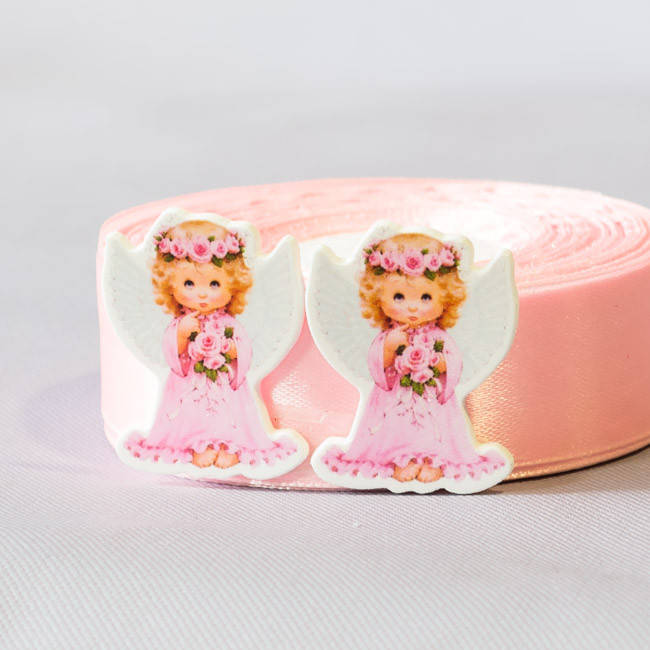 

Кабошон Серединка Ангел в розовом, Розовый