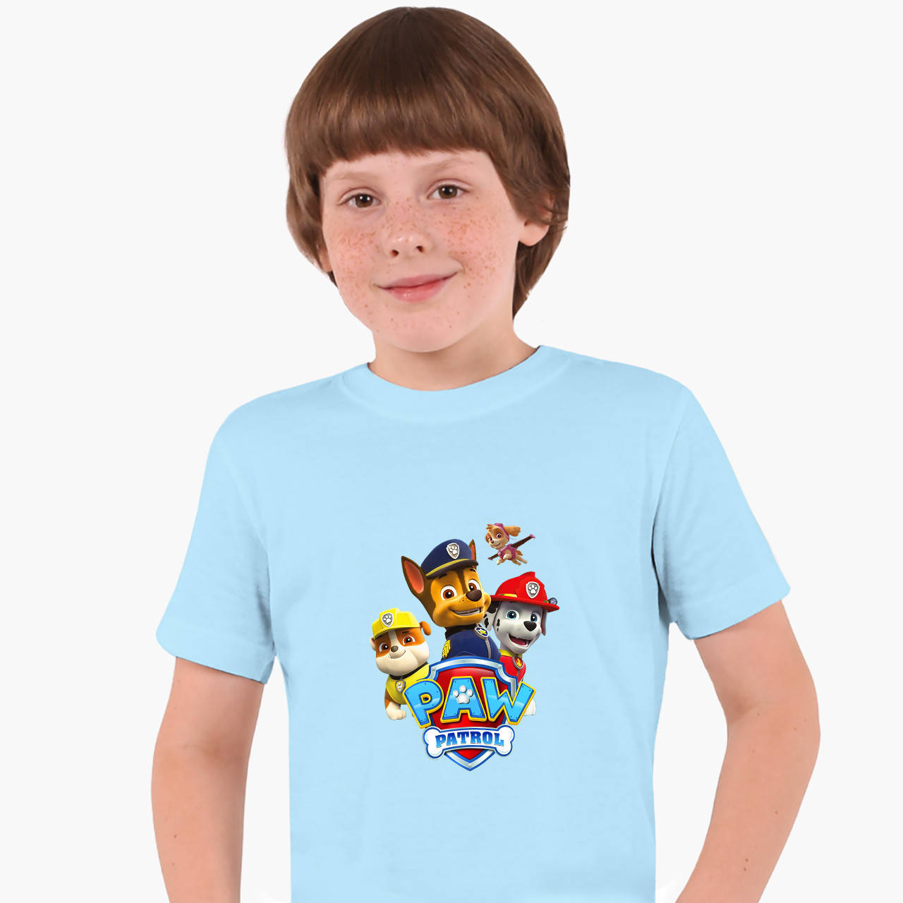 

Детская футболка для мальчиков Щенячий патруль (PAW Patrol) (25186-1606) Голубой