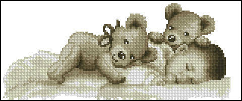 

Схема-заготовка для вышивки бисером метрики детская с-190