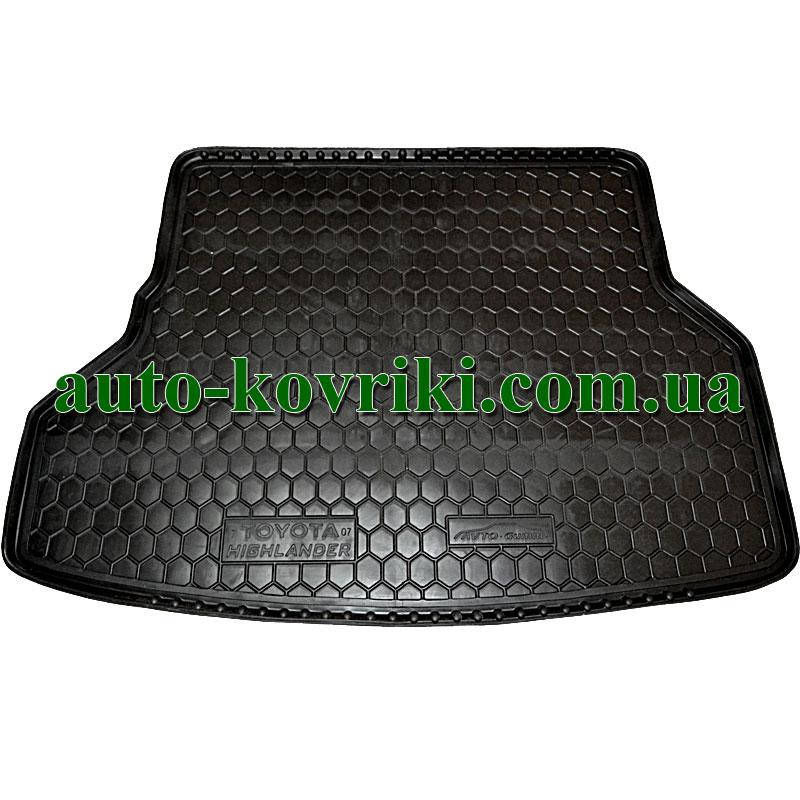 

Коврик багажника резиновый Toyota Highlander 2008-2013 (Avto-Gumm), Черный