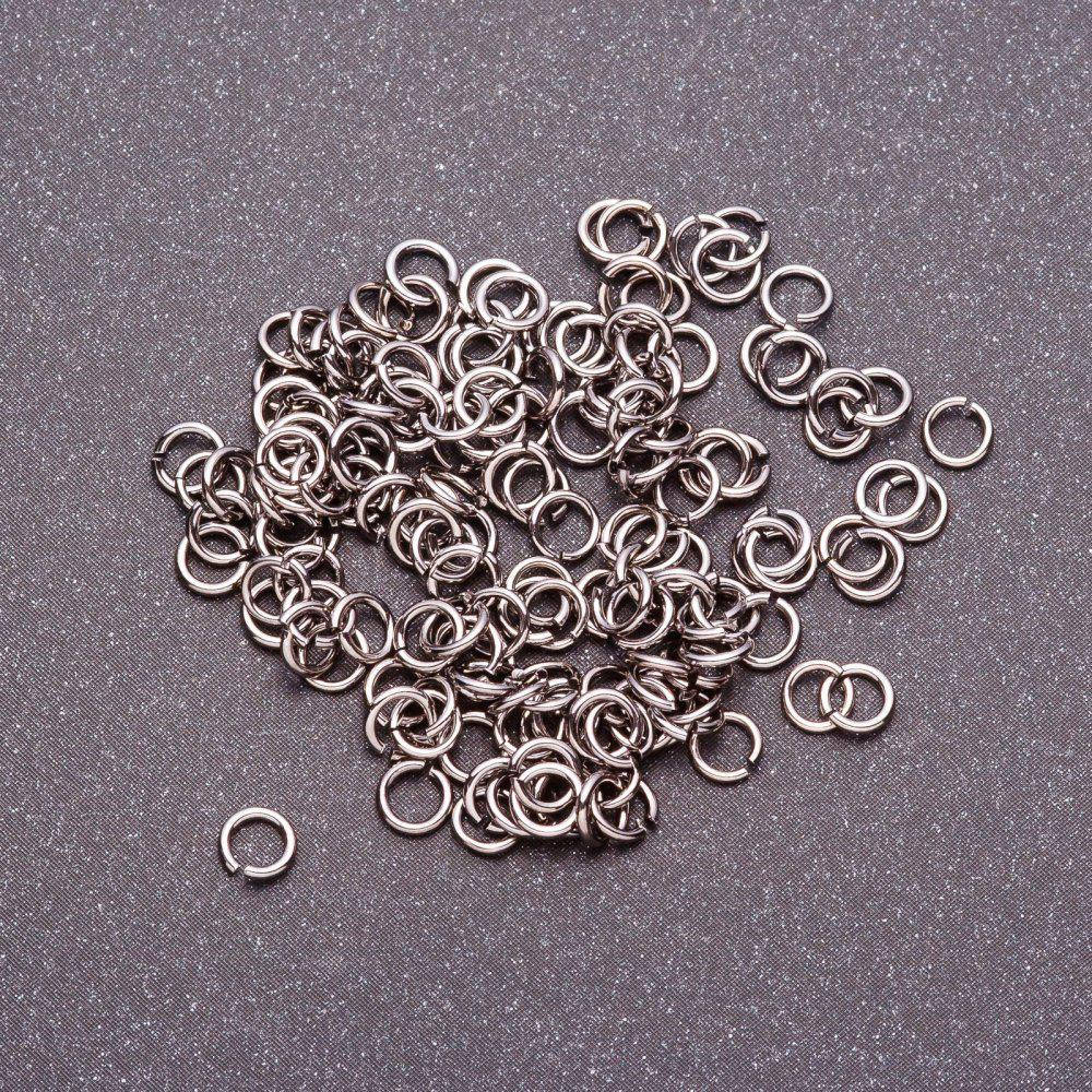 

Фурнитура соединительное кольцо d-4мм черненый металл 5гр\уп..