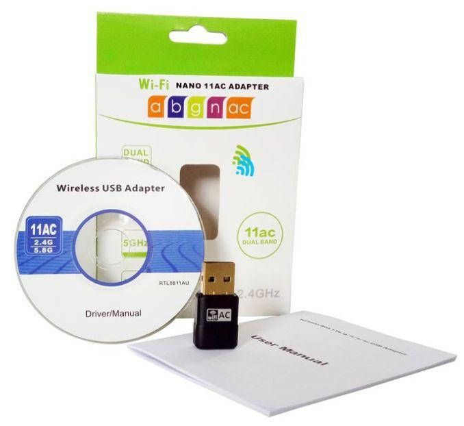 

USB 3.0 NANO Wi-Fi адаптер RTL8811 AC600 600Мбит/с 2 диапазона 2.4+5