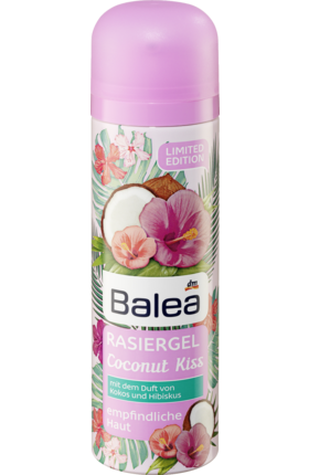 

Balea Rasiergel Coconut Kiss, 150 ml - Гель для бритья женский "Кокосовый поцелуй", 150 мл
