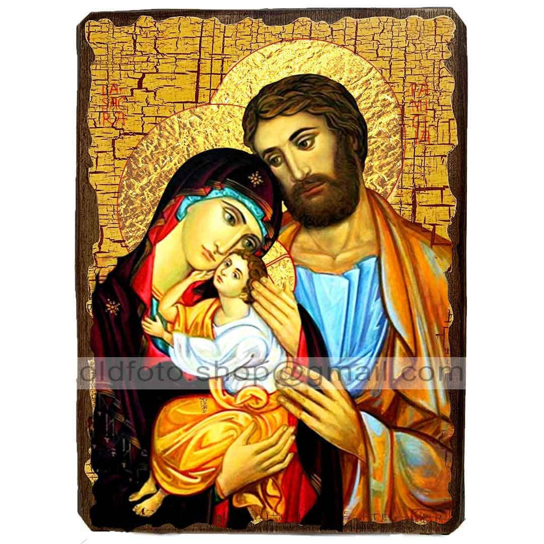 

Икона Святое семейство ,икона на дереве 130х170 мм