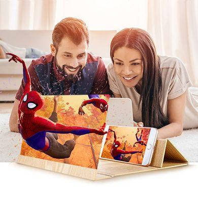 

3D увеличитель экрана телефона Enlarged Screen Magnifier светлое дерево | универсальное увеличительное стекло!