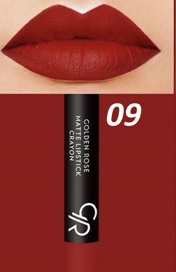

Матовая помада-карандаш для губ Golden Rose Matte Lipstick Crayon 9