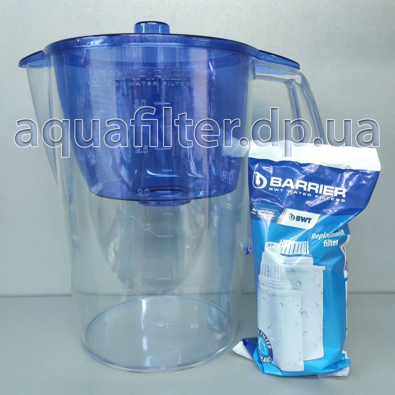 

Фильтр-кувшин для воды БАРЬЕР Лайт Синий
