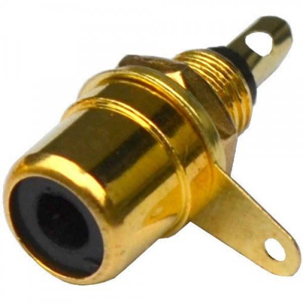 

Гнездо RCA монтажное металл Gold
