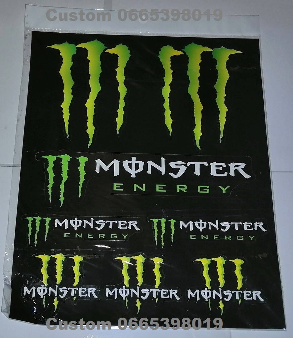 

Наклейки на планшете "Monster" набор 8шт (20х25,5см)