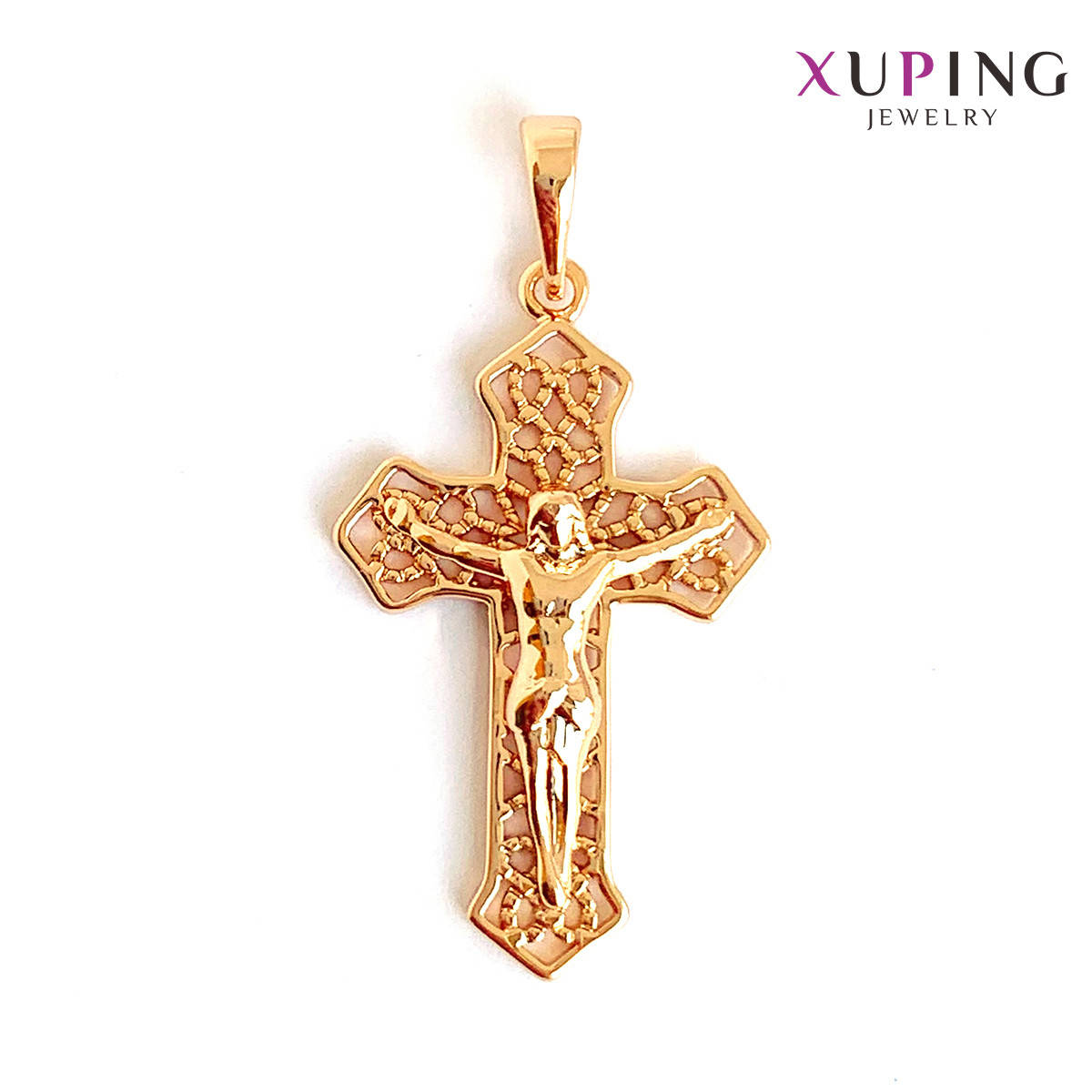 

Крестик Xuping для цепочки до 4 мм, размер 33*20 мм, вес 3 г, позолота 18K, ХР01628 (1)