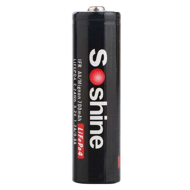 

Аккумулятор LiFePO4 Soshine 14500 (AA) 3.2V 700mAh