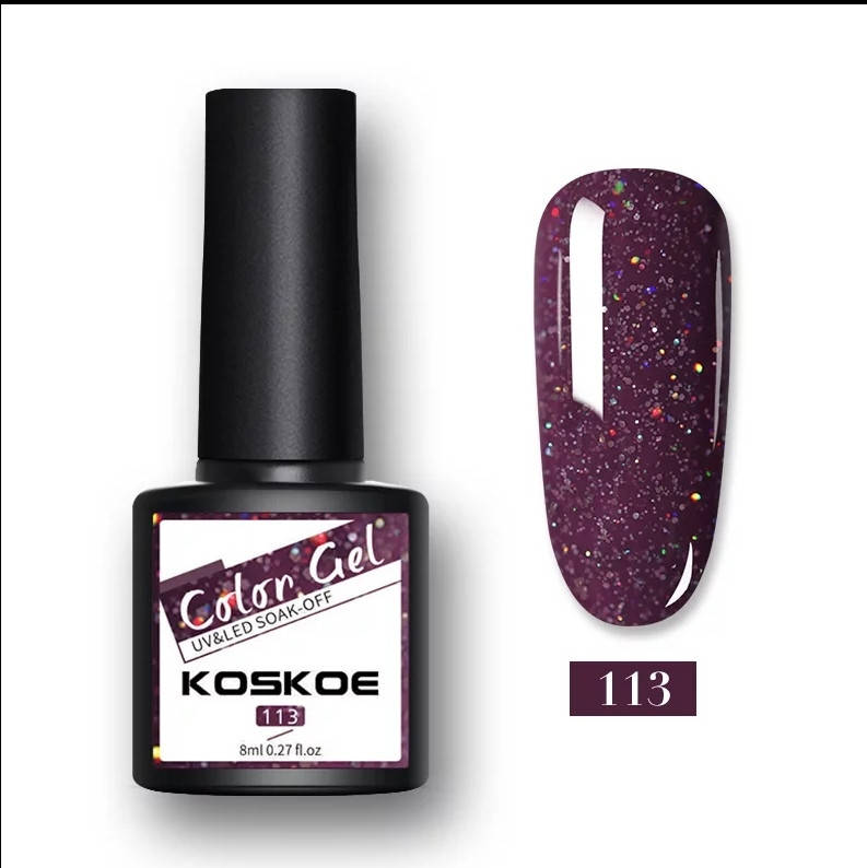 

8мл. Гель лак Color Gel Koskoe УФ UV, для маникюра, ногтей под лампу Бордовый 113