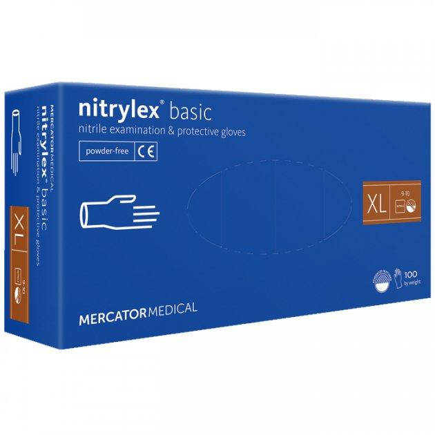 

Перчатки нитриловые Nitrylex размер, Голубой