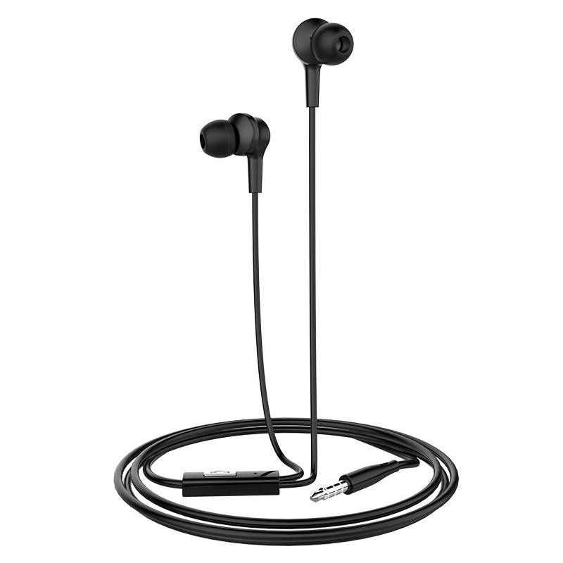 

Наушники вакуумные проводные с микрофоном HOCO Daintiness M50 Black, Черный