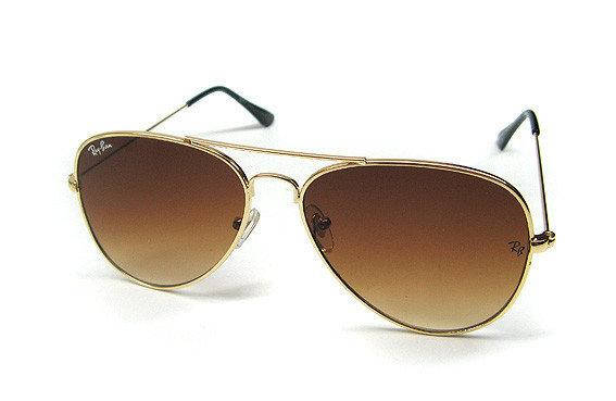 

Коричневые солнцезащитные очки Aviator Ray Ban, Коричневый