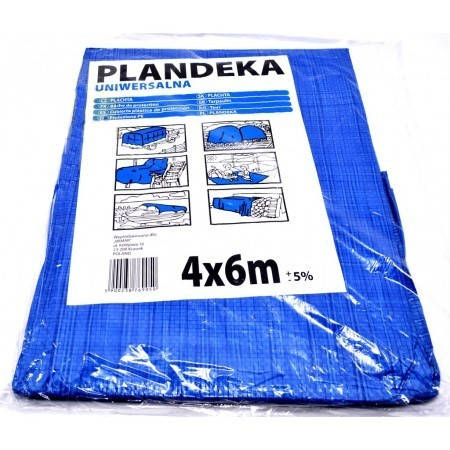 

Тент Брезент Пландека Тарпаулин защитный (60g\m2) 4x6 Польша (Wimar), Синий