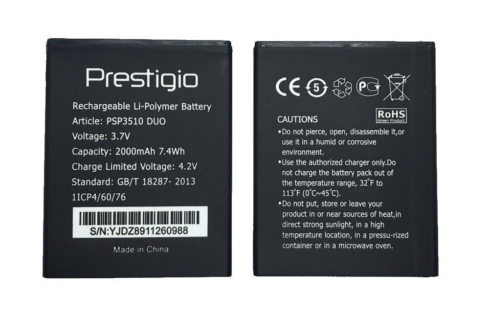 

Prestigio MultiPhone Wize G3 3510 Аккумулятор Батарея АКБ акумулятор