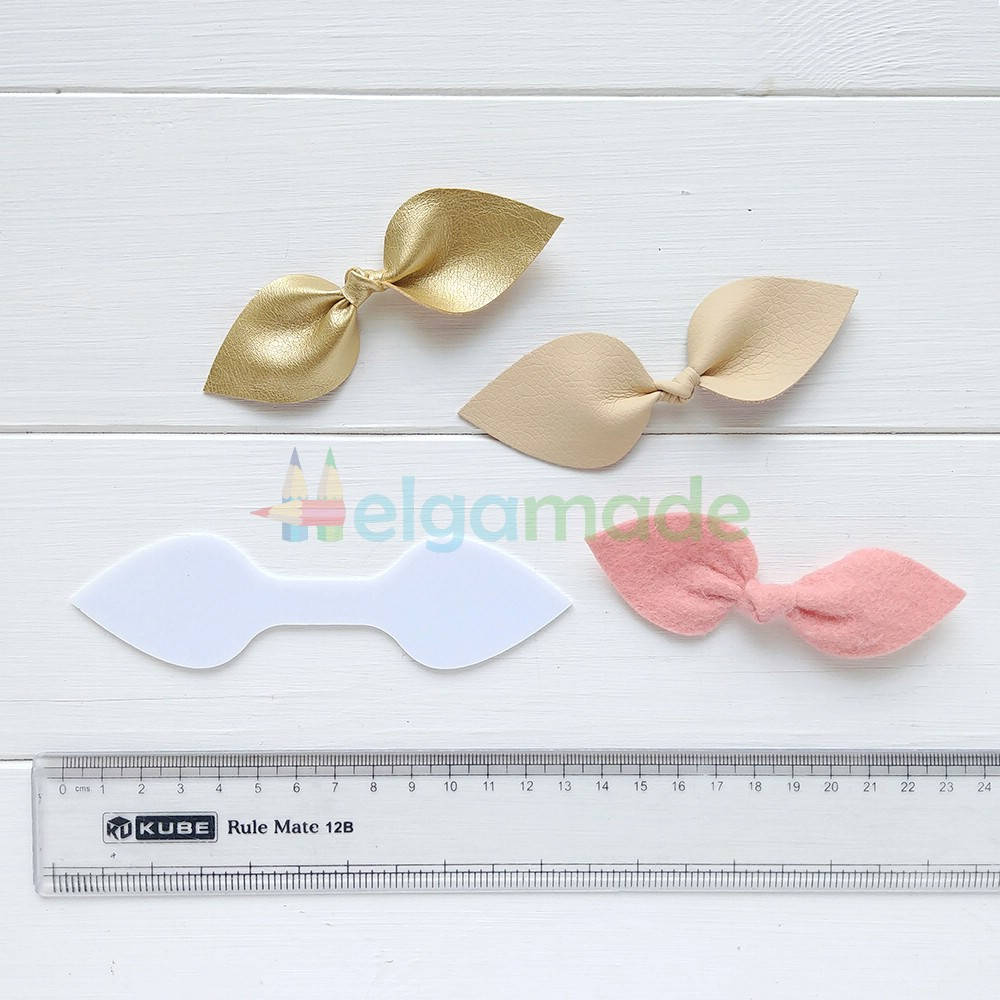 

Шаблон пластиковый БАНТ-УЗЕЛОК 1, 13х3.5 см, Белый