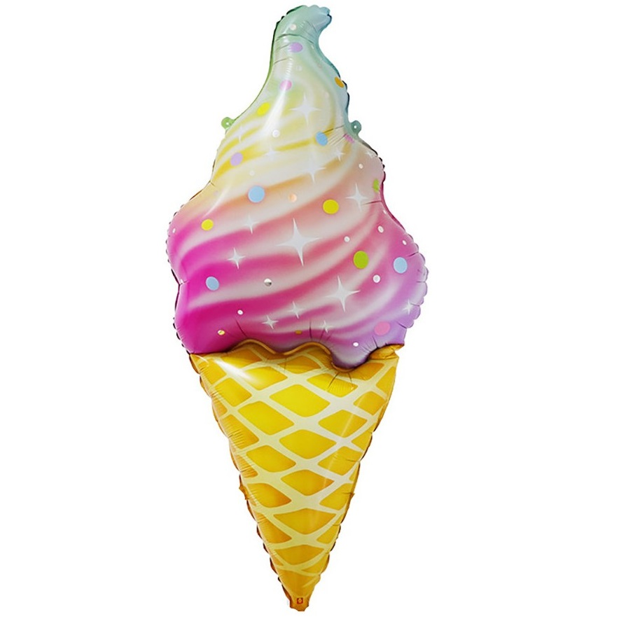 

Фольгированный шарик КНР (94х42 см) Мороженое, Разные цвета