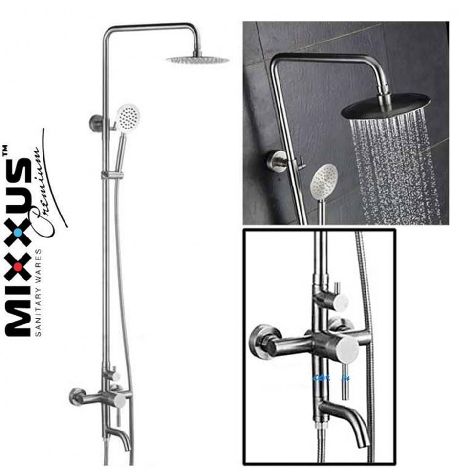 

MIXXUS SUS-009-J Душевая колонна со смесителем из нерж. стали SUS304, Черный