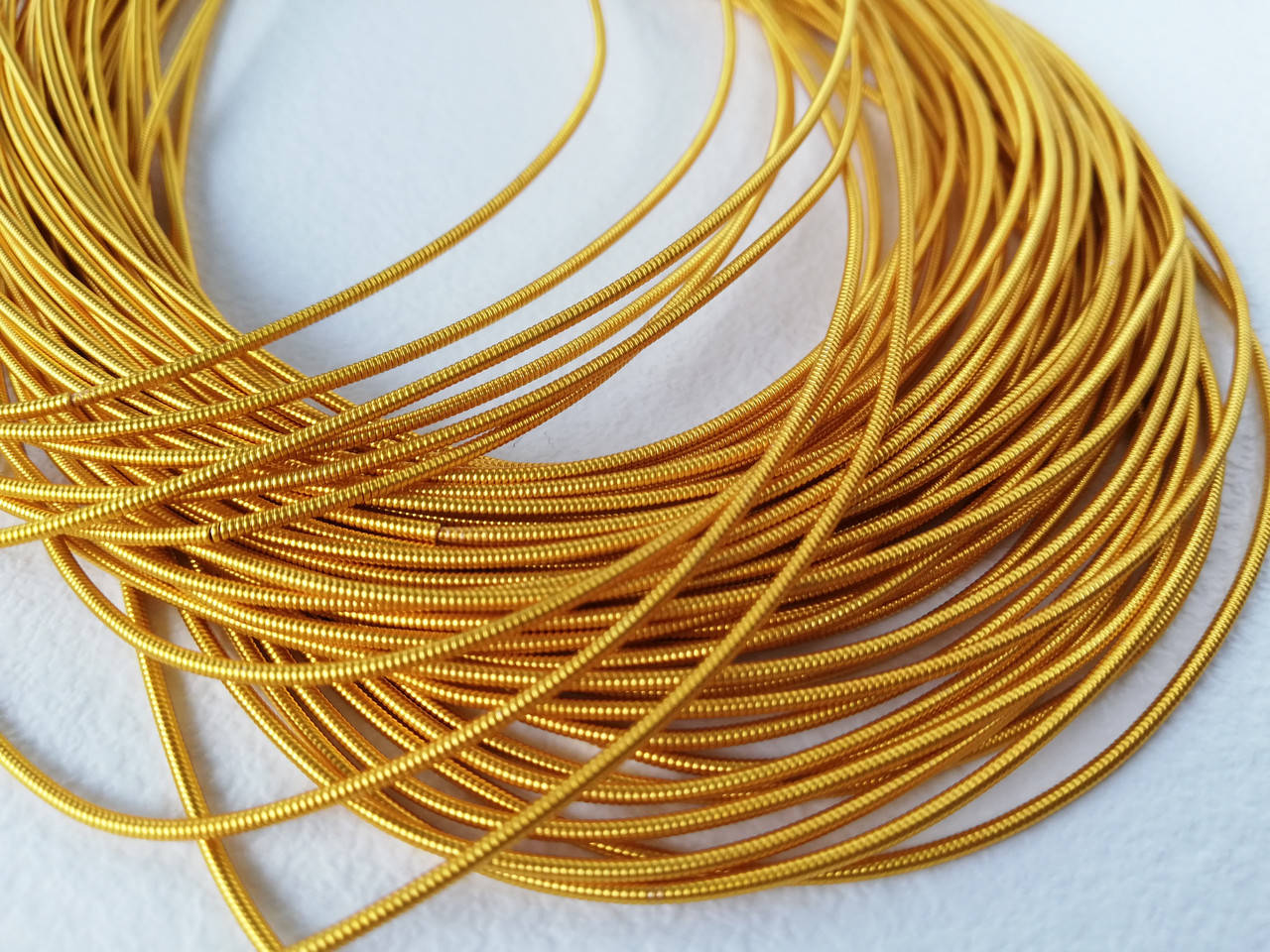 

Канитель жорстка 1,25 мм Dark Gold Індія 1 м