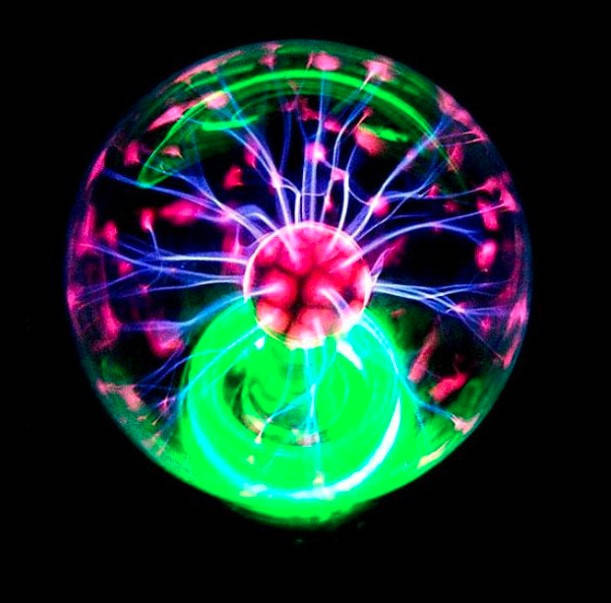 

Плазменный шар Тесла с молниями ночник Magic Ball лампа диаметр 10 см