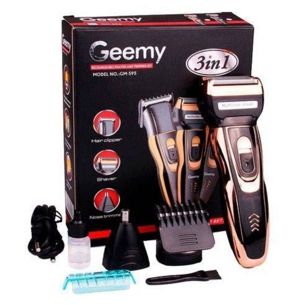 

Бритва тример машинка для стрижки Geemy GM-595 3в1