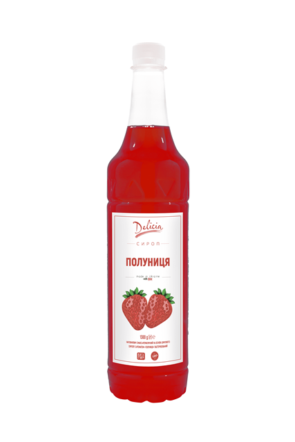 

Сироп Клубника TM Delicia 1300г.