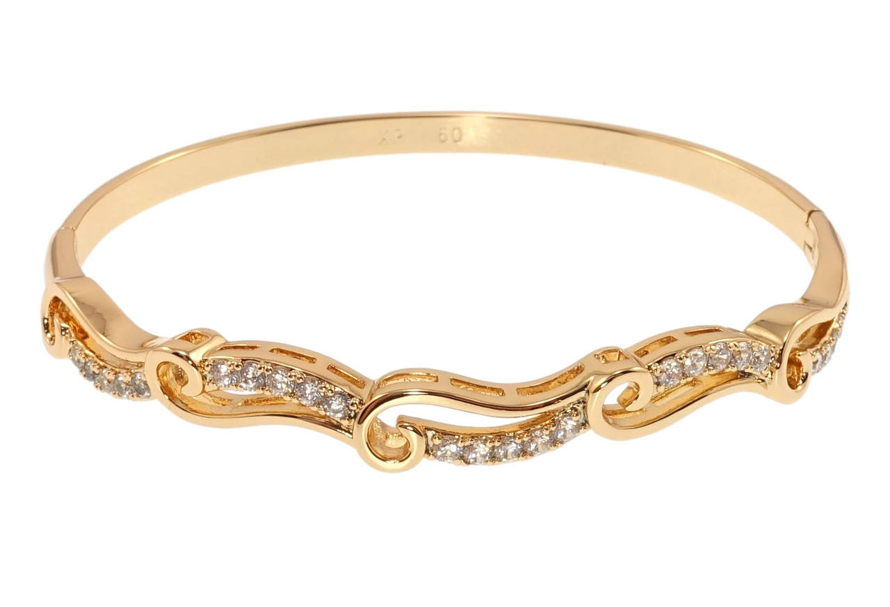 

Браслет Xuping Позолота 18K "Морская волна" ø 6см