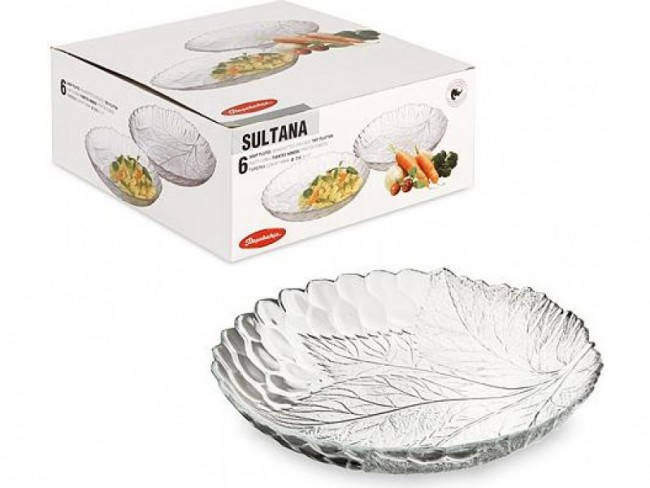 

Набор суповых тарелок Pasabahce Султана 210 мм 6шт (10285), Прозрачный