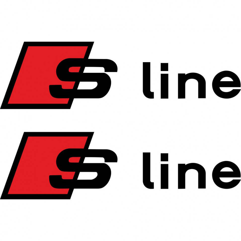 

Набор наклеек на зеркала авто - S Line Audi (2шт)