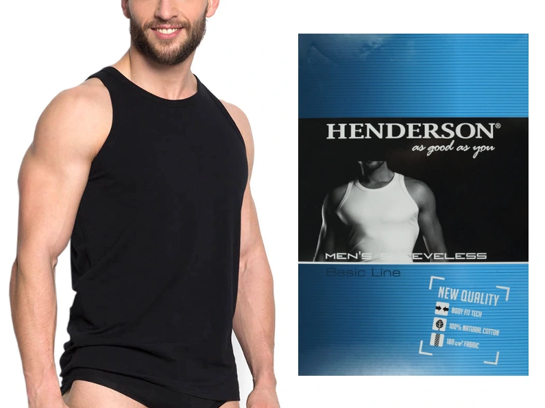 

Майка мужская чёрная HENDERSON 1480 XL