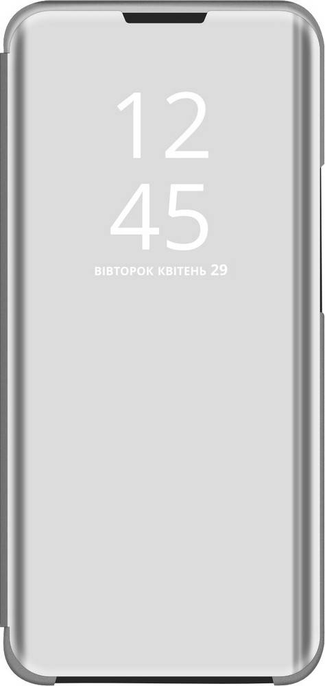 

Зеркальный Чехол Xiaomi Redmi Note 8 Pro Mirror View (Сяоми Ксиаоми Редми Ноут Ноте 8 Про), Серебристый