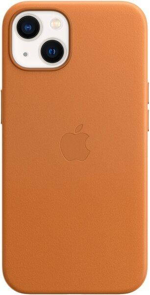 

Кожаный чехол для iPhone 13 Apple Leather Case with MagSafe (Golden Brown) Коричневый