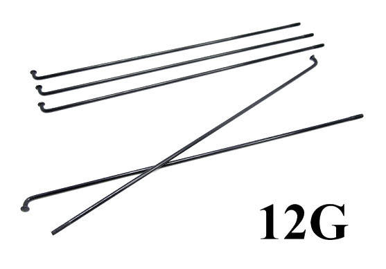 

Спицы для велосипеда 12G с ниппелями, черные, 36 шт, 168 мм