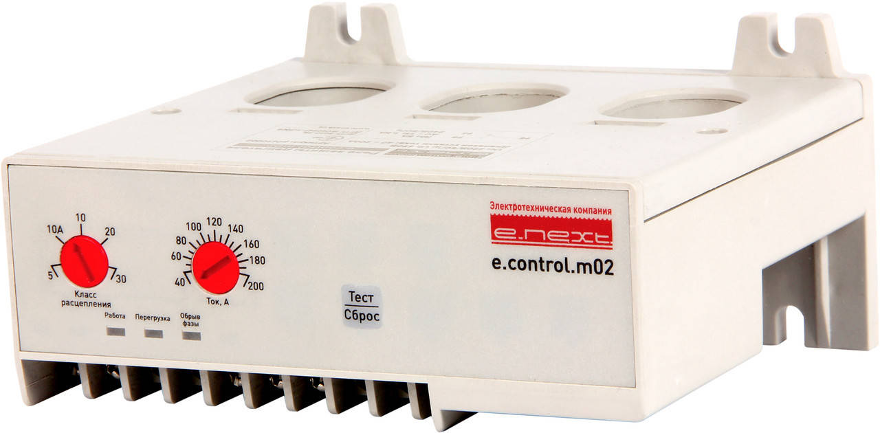 

Реле защиты двигателя e.control.m02, 40-200А