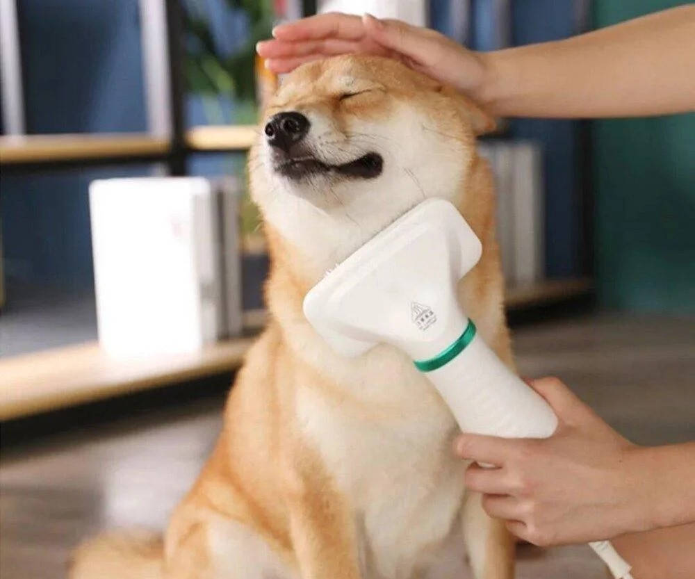 

Расчёска пылесос для вычесывания шерсти собак и котов Pet Grooming Dryer WN-10, машинка для животных .