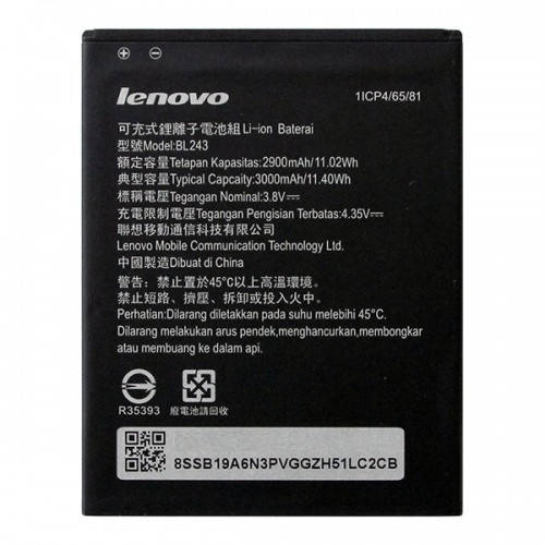 

Аккумулятор Lenovo BL243 (A7000, K3 Note, K50)