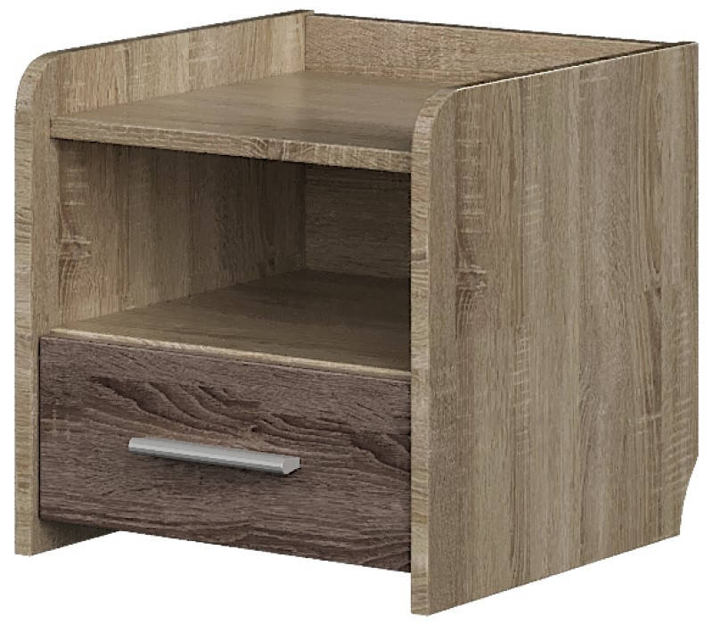 

Тумба прикроватная Т - 1 дуб сонома + трюфель