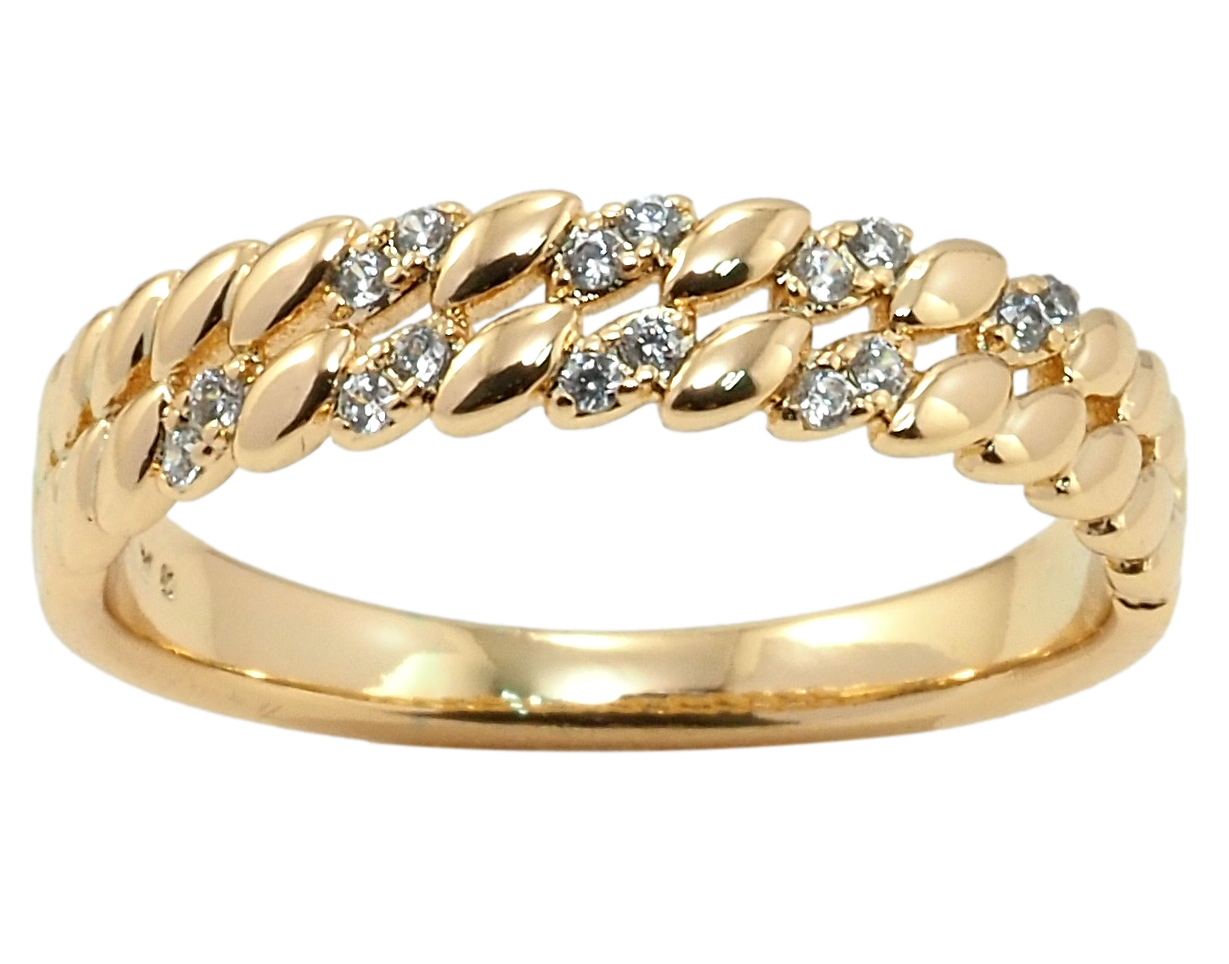 

Кольцо Xuping Позолота 18K "Колосок с цирконием" р.18.5