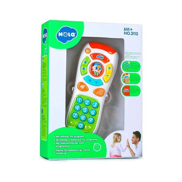 

Интерактивная детская игрушка Hola Toys Умный пульт, со световыми эффектами. Подарки для маленьких детей, Разные цвета