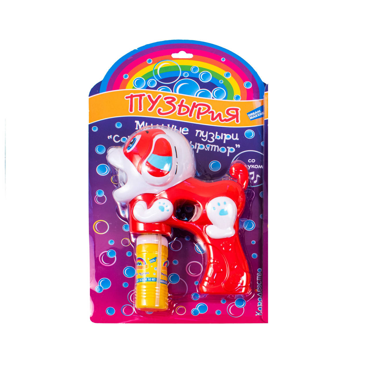 

Мыльные пузыри BUBBLELAND "Собачка-пузырятор" красный (D605-2)