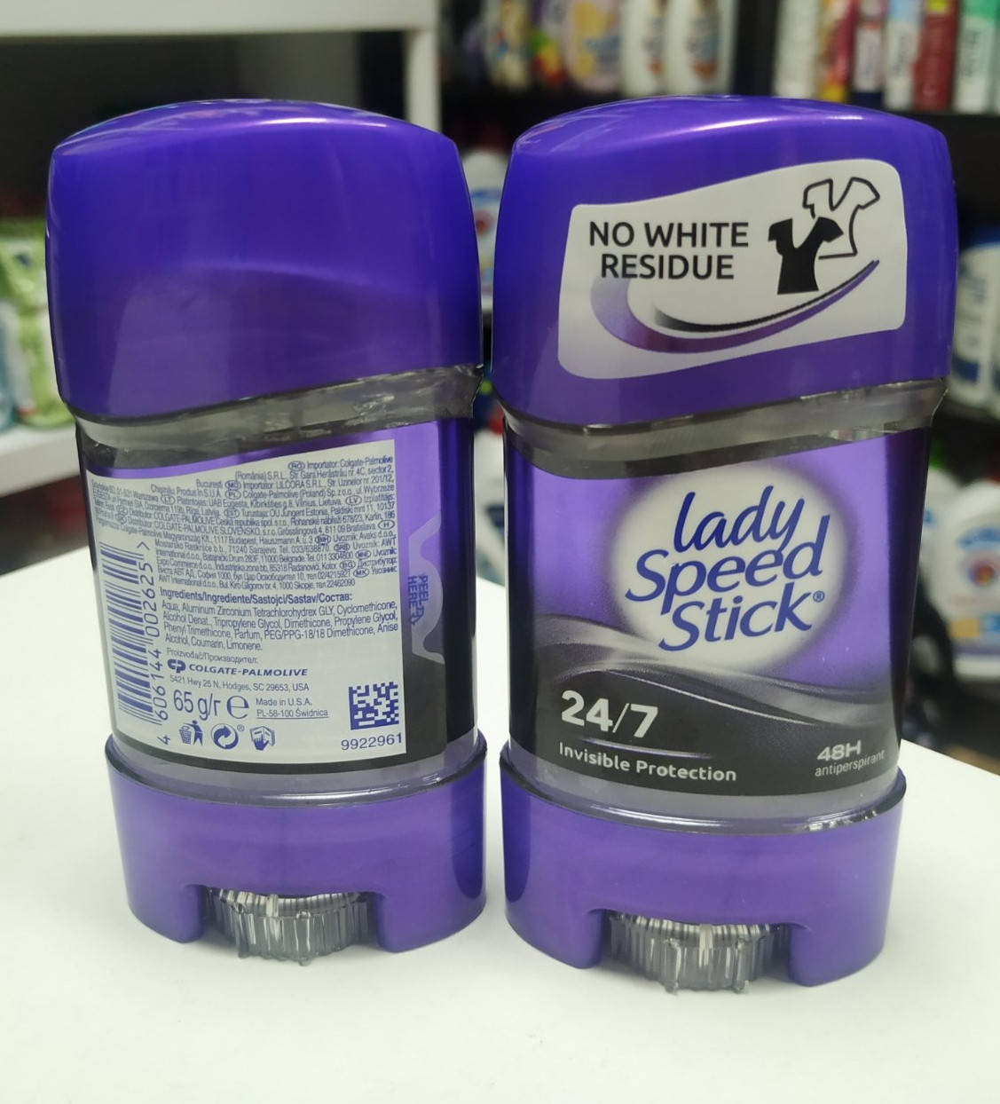 

Lady Speed Stick 24/7 "Невидимая защита" гелевый дезодорант-антиперспирант 65 g. Нидерланды.