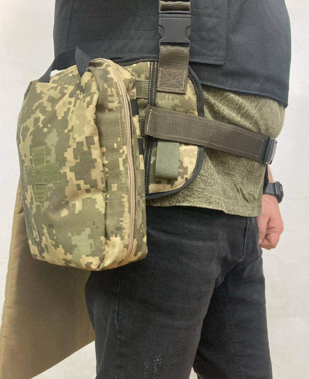 

Разгрузочная система РПС, MOLLE System с подсумками( аптечка, сумка сброса, каремат), хаки